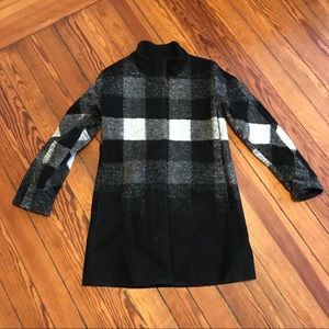 EXPRESS wool blend funnel neck coat